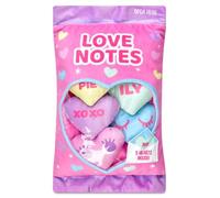 iscream Valentine Love Notes Candy Hearts with Sayings Fleece Play Pillow Set