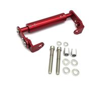 Isctxh Support Téléphone Moto Support De Téléphone GPS pour Moto 22 Mm, Barre D'extension Universelle pour Petite Cylindrée Tout-Terrain(Rouge)