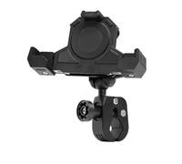 Isctxh Support Téléphone Moto Support Triangulaire Fixe, Chargement sans Fil, Navigation, Téléphone Portable Absorbant Les Chocs pour Moto en Extérieur(Power clamp)