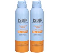ISDIN Fotoprotector Trasparent Spray Wet Skin SPF 50 2x250 ml
