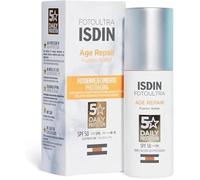 Isdin Fotoultra Age Repair Fusion Water Spf50 Protection Solaire Pour Visage À Base D'eau, Vanille, 50 Ml