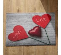 Isdreem Grand Tapis de Cuisine Antidérapant Et Lavable Tapis Salle de Bain Extra Fin sous Porte Amour Tapis de Cuisine Italie Paillasson Personnalisé Famille, 40x60cm