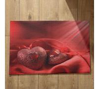 Isdreem Grand Tapis de Cuisine Tapis D'Entrée Intérieur Long Amour Grand Tapis de Porte D'Entrée Tapis Entrée Vintage Tapis Décoratifs Antidérapants, 40x60cm