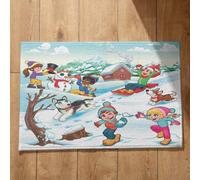 Isdreem Grand Tapis de Porte D'Entrée Interieur Intérieur Original Dessin Animé Mignon Sol Exterieur pour Terrasse Personnalisé Bienvenue Tapis Bain Absorbants, 40x60cm