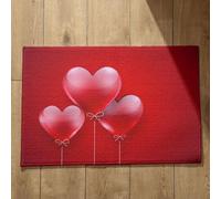 Isdreem Grand Tapis de Porte D'Entrée Tapis pour Rentrer de Porte Amour Tapis de Bain Japonais Paillasson Intérieur Original Tapis Décoratifs Antidérapants, 45x75cm