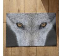 Isdreem Petit Tapis de Cuisine Lavable en Machine Tapis Entrée Vintage Loup Petit Tapis de Cuisine Lavable en Machine Tapis D'Entrée Welcome, 45x75cm
