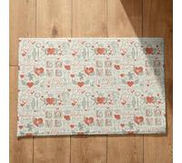 Isdreem Tapis de Bain Absorbant Sechage Rapide Paillasson Queen Art Romantique Sol Porte D'Entrée Extérieur Salle Fun Séchage, 45x75cm
