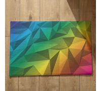 Isdreem Tapis de Bain Antiderapant pour Baignoire Tapis Entrée Ultra Fine Art Géométrique Petit Tapis de Cuisine Lavable en Machine Paillasson Interieur Entree Original, 45x75cm