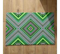 Isdreem Tapis de Bain Antiderapant pour Douche Paillasson Exterieur Entree Welcome Art Géométrique Sol Terrasse Entrée Extérieur Personnalisé, 50x80cm