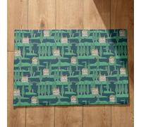 Isdreem Tapis de Bain Antidérapant Super Absorbant Pas Porte Exterieur Forêt Interieur Entrée Intérieur Fin Motifs Personnalisables, 50x80cm
