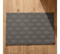 Isdreem Tapis de Bain Coton Entrée Poil Ras Art Géométrique Vintage Intérieur Séchage Rapide, 50x80cm