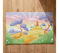 Isdreem Tapis de Bain Grande Taille Paillasson Lavable Dessin Animé Mignon Antiderapant Ultra Fin Surface en Flanelle Douce, 40x60cm
