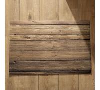 Isdreem Tapis de Bain Hygiénique Tapis Entrée Ultra Fine Grain de Bois Tapis de Porte D Entrée Intérieure Tapis Hall D'Entrée Long Tapis Décoratifs Antidérapants, 40x60cm