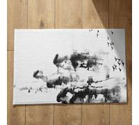 Isdreem Tapis de Bain Jetable D'Entrée Hyper Absorbant Peinture À L'Encre Chine, Paysage Sol Randonnée Ultra Léger Extérieur Motifs Personnalisables 40x60cm