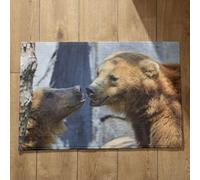 Isdreem Tapis de Bain Jetable Tapis Entrée Absorbant Ours Tapis de Cuisine Tapis Entrée Joli Tapis Décoratifs Antidérapants en Coton Léger Et Pelucheux, 50x80cm