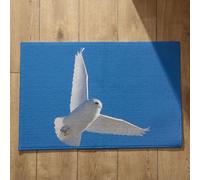 Isdreem Tapis de Bain Original Paillasson Personnalisé Pigeon Tapis de Porte Ultra Mince Paillasson Absorbant Tapis Décoratifs Antidérapants en Coton Léger Et Pelucheux, 40x60cm