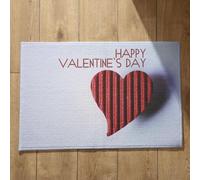 Isdreem Tapis de Bain Original Tapis D Entrée Amour Tapis de Sol Camping Tapis Entrée Extérieur Personnalisé Tapis Décoratifs Antidérapants en Coton Léger Et Pelucheux, 40x60cm