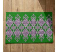 Isdreem Tapis de Bain Ultra Absorbante Grand Paillasson Art Géométrique Tapis de Porte D'Entrée Bienvenue Tapis Intérieur Entrée Rectangulaire, 50x80cm