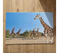 Isdreem Tapis de Bain Vintage Paillasson Interieur Entree Original Girafe Tapis de Cuisine Absorbant Grand Paillasson Interieur Entree Tapis Décoratifs Antidérapants, 40x60cm