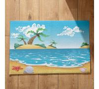 Isdreem Tapis de Cuisine Antidérapant Et Lavable D'Entrée Intérieur Dessin Animé Mignon Porte sur Mesure Plan Travail Motifs Personnalisables, 45x75cm