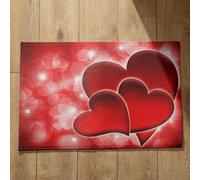 Isdreem Tapis de Cuisine Indienne Paillasson Personnalisé Animaux Amour Tapis de Sol Gamer Tapis D'Entrée One Piece Tapis Décoratifs Antidérapants, 45x75cm