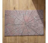 Isdreem Tapis de Cuisine Indienne Tapis D Entrée Extérieur Épais Grain de Bois Tapis de Sol Bivouac Paillasson Extérieur Original Tapis Décoratifs Antidérapants, 40x60cm