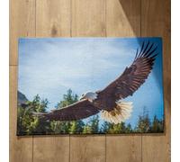 Isdreem Tapis de Cuisine Lavable en Machine Et Antidérapant Tapis D'Entrée Personnalisable Aigle Tapis de Bain Carré Paillasson Original Exterieur, 45x75cm