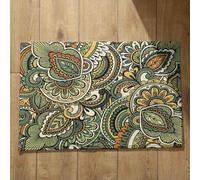 Isdreem Tapis de Cuisine Long Lavable Paillasson Extérieur Original Modèle Rétro Tapis de Cuisine Antidérapant Et Lavable Tapis Entrée Fin Tapis Décoratifs Antidérapants, 40x60cm