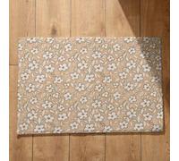 Isdreem Tapis de Cuisine Long Lavable Paillasson Queen Fleur Sol Isolant Exterieur Séchage Rapide, 50x80cm