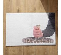 Isdreem Tapis de Cuisine Moderne Tapis Hall D'Entrée Serpent Tapis de Sol Auvent Tapis D'Entrée Welcome Tapis Décoratifs Antidérapants en Coton Léger Et Pelucheux, 45x75cm