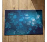 Isdreem Tapis de Porte D'Entrée Bienvenue Paillasson Extérieur Personnalisé Famille Art Géométrique Tapis de Cuisine Absorbant pour Sol Paillasson Vintage, 40x60cm