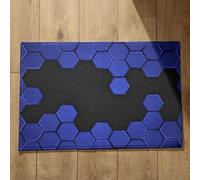 Isdreem Tapis de Porte D'Entrée Interieur avec Motif Tapis Hall D'Entrée Art Géométrique Tapis de Sol Randonnée Ultra Léger Paillasson Attrape Poussière, 50x80cm