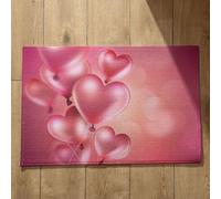 Isdreem Tapis de Porte Extra Fine Tapis D'Entrée Couleur Amour Tapis de Cuisine Moderne Paillasson Lavable en Machine Tapis Décoratifs Antidérapants, 45x75cm