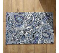 Isdreem Tapis de Porte Fin Paillasson Personnalisé Famille Modèle Rétro Tapis de Porte D Entrée Intérieure Tapis D'Entrée XXL Tapis Décoratifs Antidérapants, 40x60cm