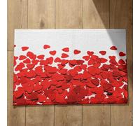 Isdreem Tapis de Porte Humour Paillasson Attrape Poussiere Amour Tapis de Cuisine Indienne Paillasson Joli Tapis Décoratifs Antidérapants en Coton Léger Et Pelucheux, 40x60cm