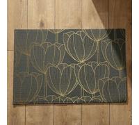 Isdreem Tapis de Porte Paillasson One Piece Fleur Sol Salle Bain D'Entrée Intérieur Grand Format Motifs Personnalisables, 45x75cm