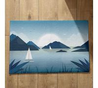 Isdreem Tapis de Porte Ultra Mince Entrée Intérieur Fin Paysage Dessin Animé Devant Extérieur Paillasson Interieur Entree Personnalisé Paillassons Antidérapants, 50x80cm