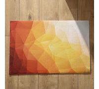 Isdreem Tapis de Salle de Bain XXL Tapis Entrée Intérieur Fin Art Géométrique Tapis de Cuisine Indienne Paillasson Antidérapant Tapis Décoratifs Antidérapants, 40x60cm