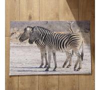 Isdreem Tapis de Sol Antidérapant Paillasson Attrape Poussière Zèbre Tapis de Sol Cuisine Lavable Tapis D'Entrée Intérieur Original Tapis Décoratifs Antidérapants, 50x80cm