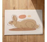Isdreem Tapis de Sol Bivouac Entrée Extra Fine Lapin Façon Morandi Cuisine Italie D'Entrée One Piece Surface Flanelle Douce, 40x60cm