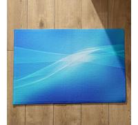 Isdreem Tapis de Sol Bureau Paillasson One Piece Art Géométrique Tapis de Sol Isolant Tapis Entrée Long Tapis Décoratifs Antidérapants en Coton Léger Et Pelucheux, 45x75cm