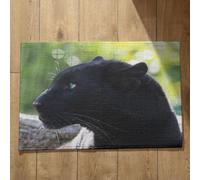 Isdreem Tapis de Sol Camping Paillasson Exterieur Original Panthère Noire Tapis de Sol Antidérapant Porte Tapis Salle de Bain Tapis Décoratifs Antidérapants, 50x80cm