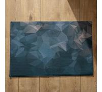 Isdreem Tapis de Sol Entree Interieur Tapis D'Entrée Fun Art Géométrique Tapis de Sol Pliable Paillasson Home Tapis Décoratifs Antidérapants en Coton Léger Et Pelucheux, 45x75cm