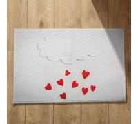 Isdreem Tapis de Sol Entrée Magasin Tapis Entrée Long Amour Tapis de Sol Cuisine Lavable Tapis D'Entrée Interieur Tapis Décoratifs Antidérapants, 45x75cm