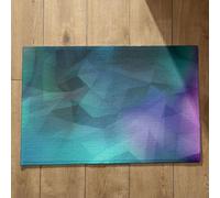 Isdreem Tapis de Sol pour Cuisine Tapis Salle de Bain Coloré Art Géométrique Petit Tapis de Cuisine Lavable en Machine Tapis Salle de Bain Absorbant Antidérapant, 45x75cm