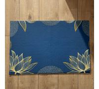 Isdreem Tapis Devant Porte Extérieur Salle Bain Ultra Absorbante Fleur Sol pour Cuisine Entrée Fine Motifs Personnalisables, 50x80cm