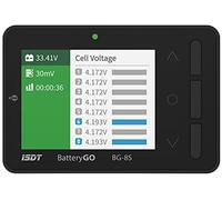 ISDT BG-8S BattGo Battery Meter, LCD Display Digital Battery Capacity Checker Battery Balancer Battery Tester for NiMH,LiPo,Life,Li-ion,Nicd Y