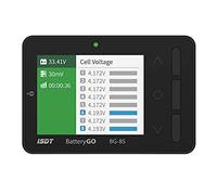 ISDT BG-8S Testeur de batterie Lipo numérique intelligent avec affichage LCD - Testeur de capacité de batterie pour une durée de vie de la batterie Li-ion NiMH Nicd LiPo - Noir
