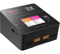 ISDT D2 Mark 2 Lipo chargeur de batterie équilibreur déchargeur, AC double canal 200W chargeur intelligent pour LiHv/LiPo/Life/Lilon (1-6S) NiMH/CD(1-16S) Pb(1-12S) batteries