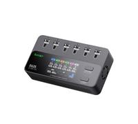 ISDT E625 Chargeur et déchargeur intelligent LiPo LiHV 6 canaux 1S 2,5 A par port, double entrée USB-C PD et XT60, écran couleur IPS, chargeur de batterie portable pour drone Whoop FPV
